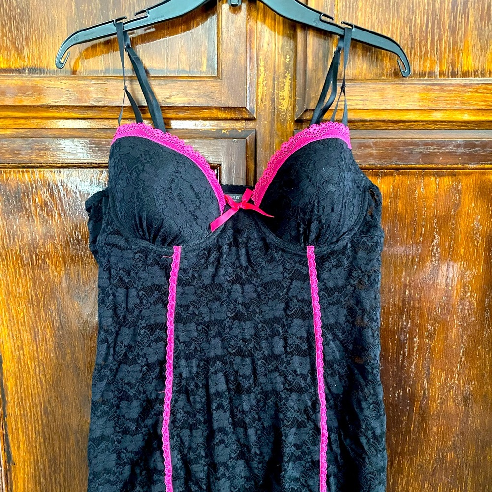 Black lace Babydoll